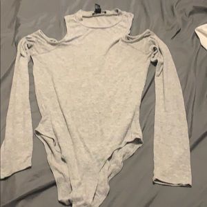 grey bodysuit
